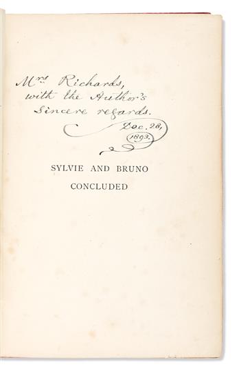 (CHILDRENS LITERATURE.) Carroll, Lewis. Sylvie and Bruno Concluded.